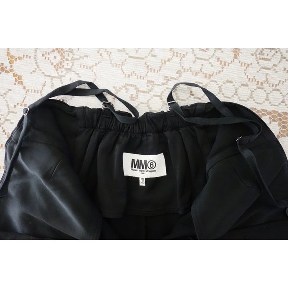 Maison Martin Margiela MM6 Black Sateen Viscose Wool Stretch Jumpsuit IT 40 US 4 - Picture 5 of 5